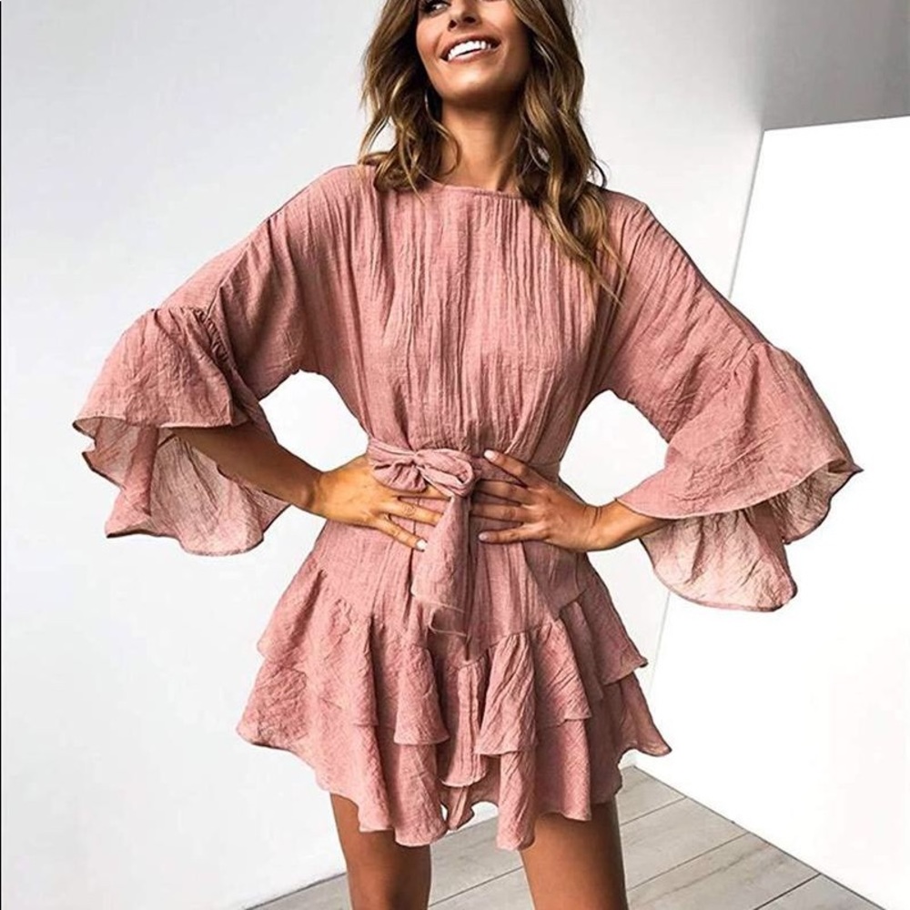 Flowy mauve dress